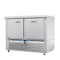 Стол холод. низкотемпер. с нижним расп. агрегата СХН-70Н-01 столешница 202 с борт. (дверь-ящик 1)