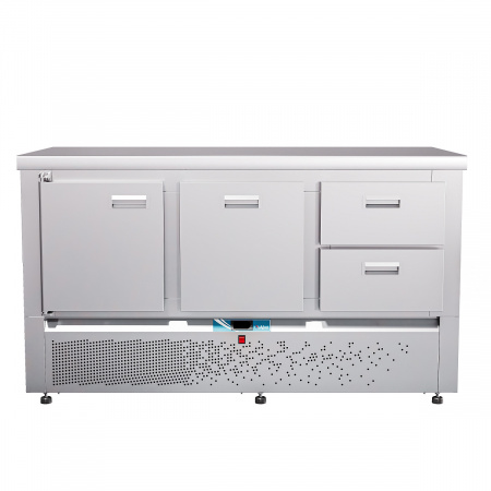 Стол холод. среднетемпер. с ниж.располож.агрегата СХС-70Н-02 стол.202 без борт.(дверь-ящик1/2-ящик1)
